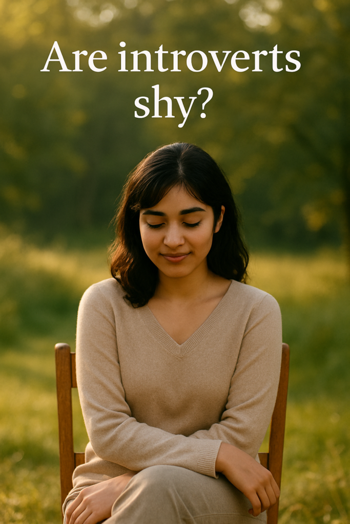 This image tells you whether are introverts shy