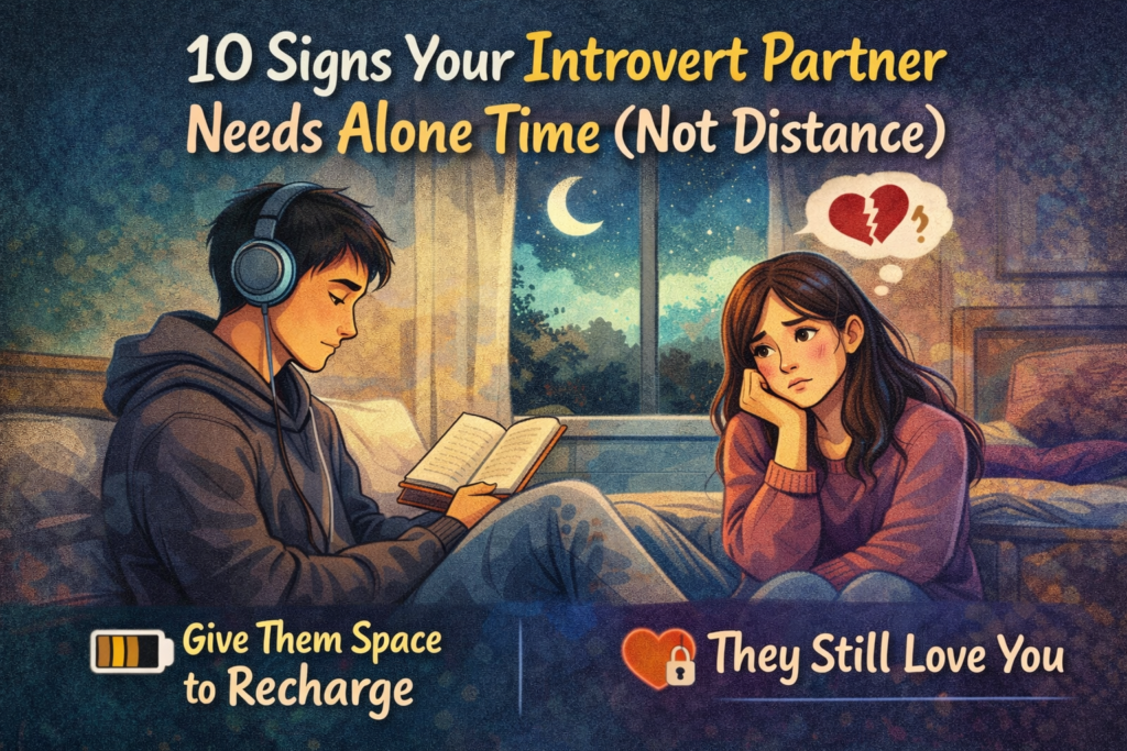 10 Signs Your Introvert Partner Needs Alone Time — Not Distance